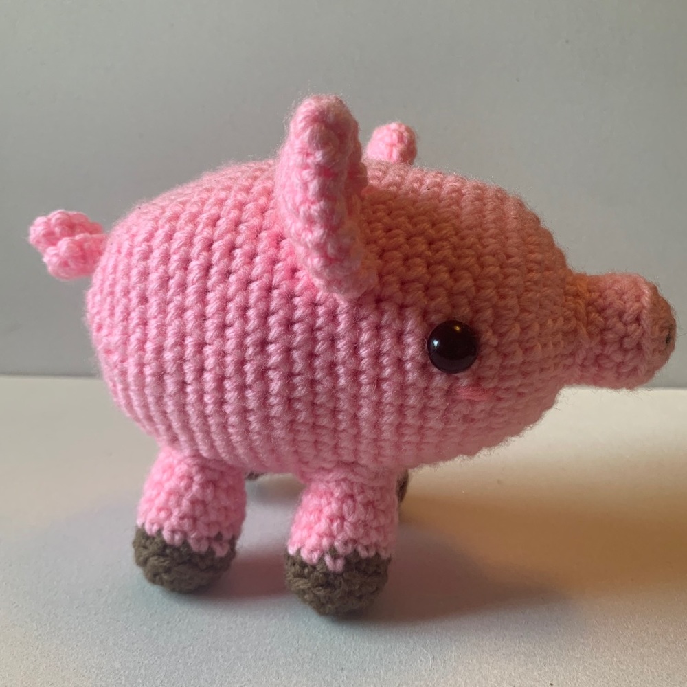 Made to order💖Pig plush handmade crochet - Picture 5 of 10